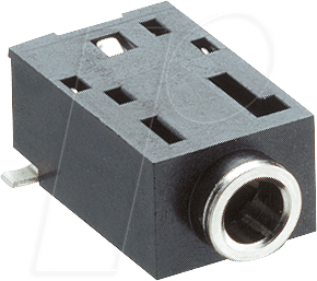 LUM 1501-02 - Klinkeneinbaubuchse, 2,5 mm, Stereo, 3-pol