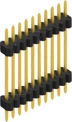 FIS SLVW6 117 10 - Stapelleiste, 1-reihig, 1 x 10 - 1,27 mm