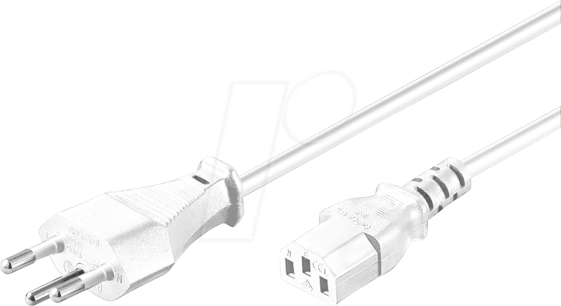 NKSK CH 180 WS - Netzkabel, CH Stecker, Typ J, 1,8 m, ws, C13