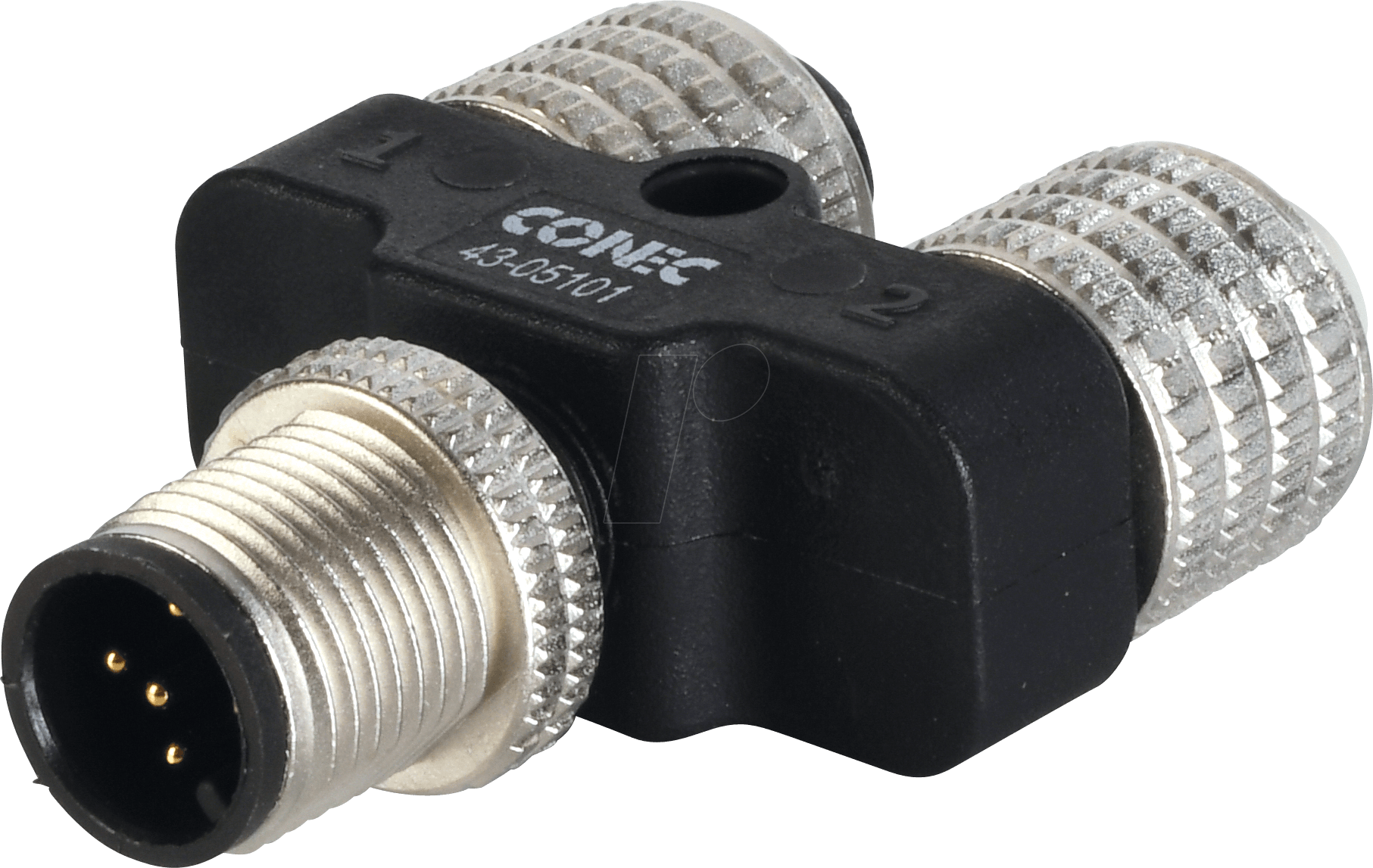 CONEC 43-05101 - SAL M 12, 5-pol, Y-Verteiler, gerade