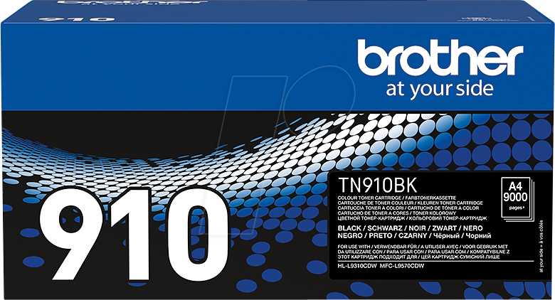 TONER TN910BK - Toner, Brother, schwarz, original, 9.000 Seiten