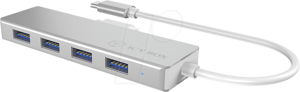Thumbnail - ICY IB-HUB1425-C - USB 3.0 4-Port Hub, Aluminium