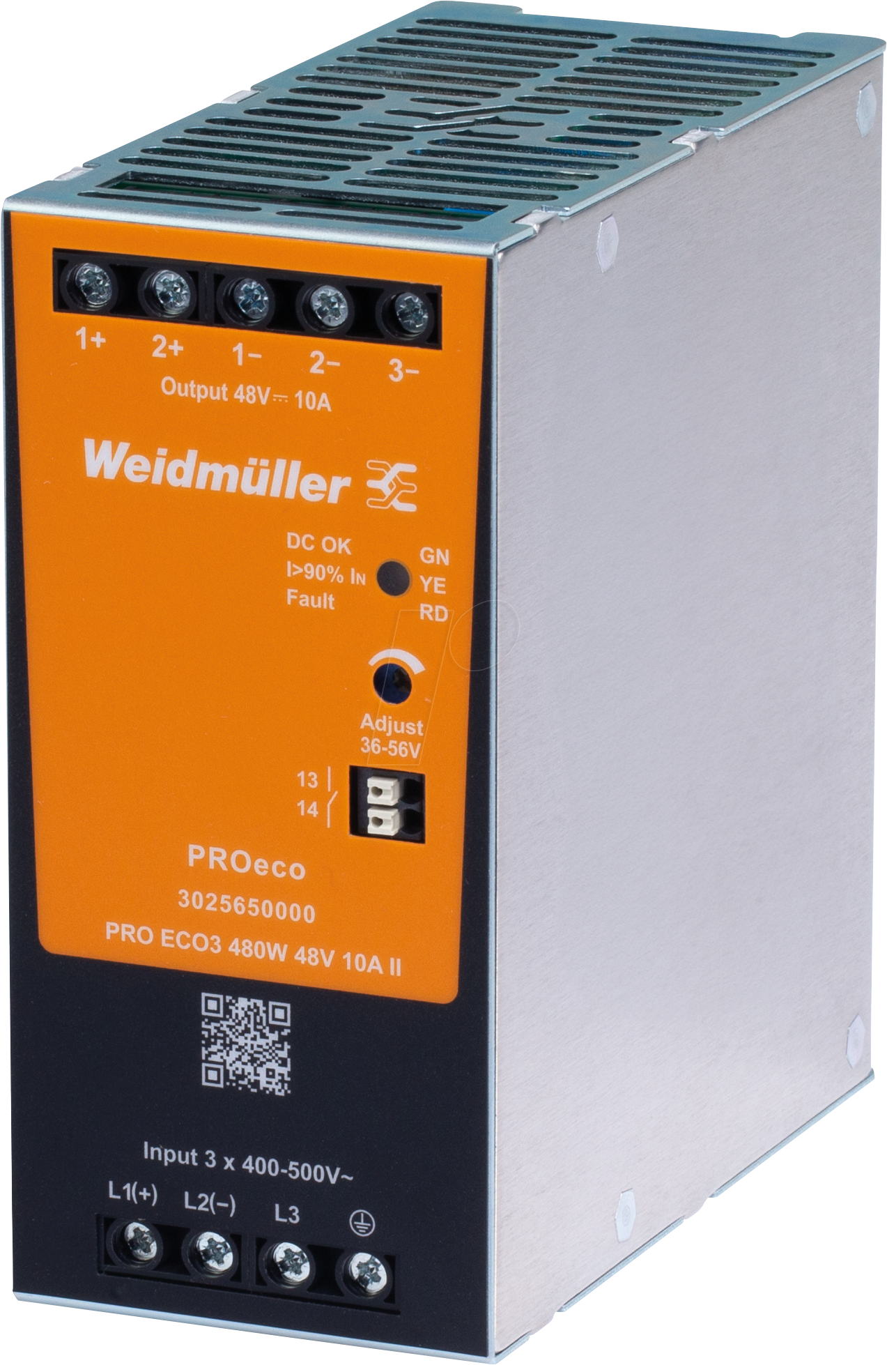 WEID 3025640000 - Schaltnetzteil Hutschiene, PROeco II , 480 W, 24 V ,20 A