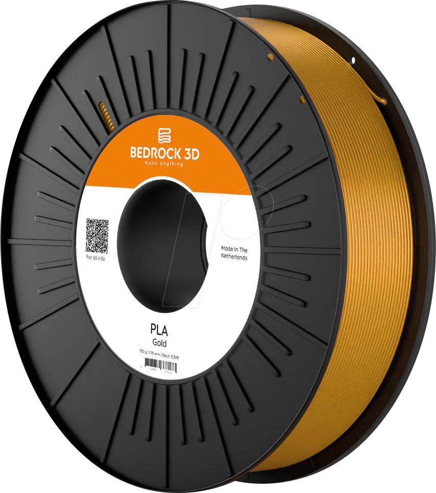 BEDROCK 3D 27970 - Filament, PLA, gold, 2,85 mm, 750 g