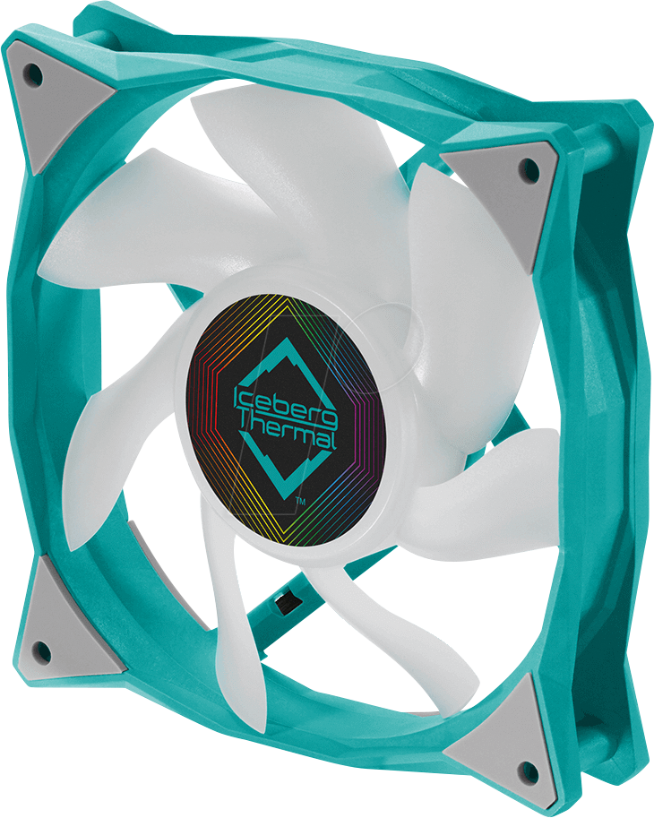 ICT 71185 - Iceberg Thermal IceGALE ARGB Gehäuselüfter, türkis, 120 mm