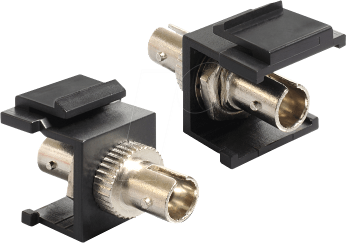 DELOCK 86332 - Keystone Modul ST Simplex Buchse > ST Simplex Buchse, schwarz