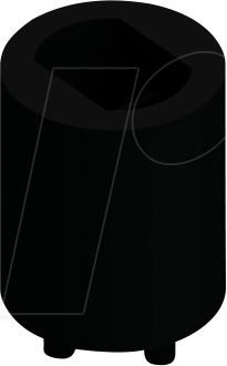 FIS MAH 71 - Abstandshalter für 3+5 mm LEDs, Ø 5,1 x 7,1 mm, MPPS, schwarz