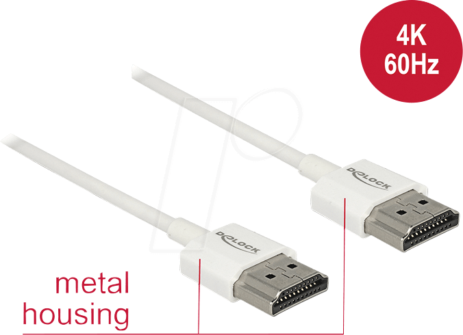 DELOCK 85126 - High Speed HDMI Kabel mit Ethernet, 4K, 1,5 m