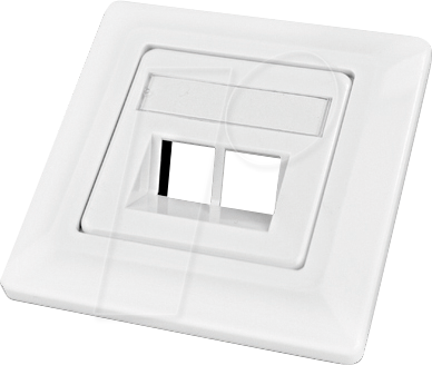 WKS OUTLET 2 - Unterputz Anschlussdose für 2x Keystone Modul, RAL9010