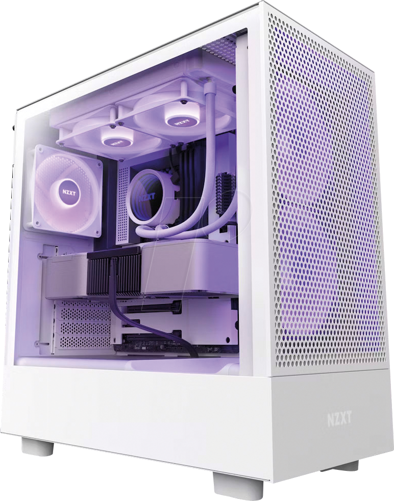 Thumbnail - NZXT CC-H51FW-R1 - NZXT H5 Flow RGB - White