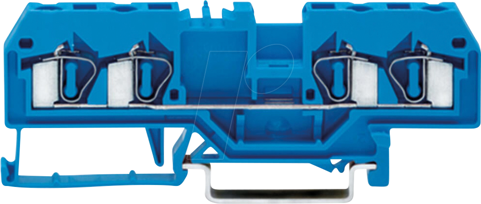 WAGO 281-654 - 4-Leiter-Durchgangsklemme, 4 mm², blau
