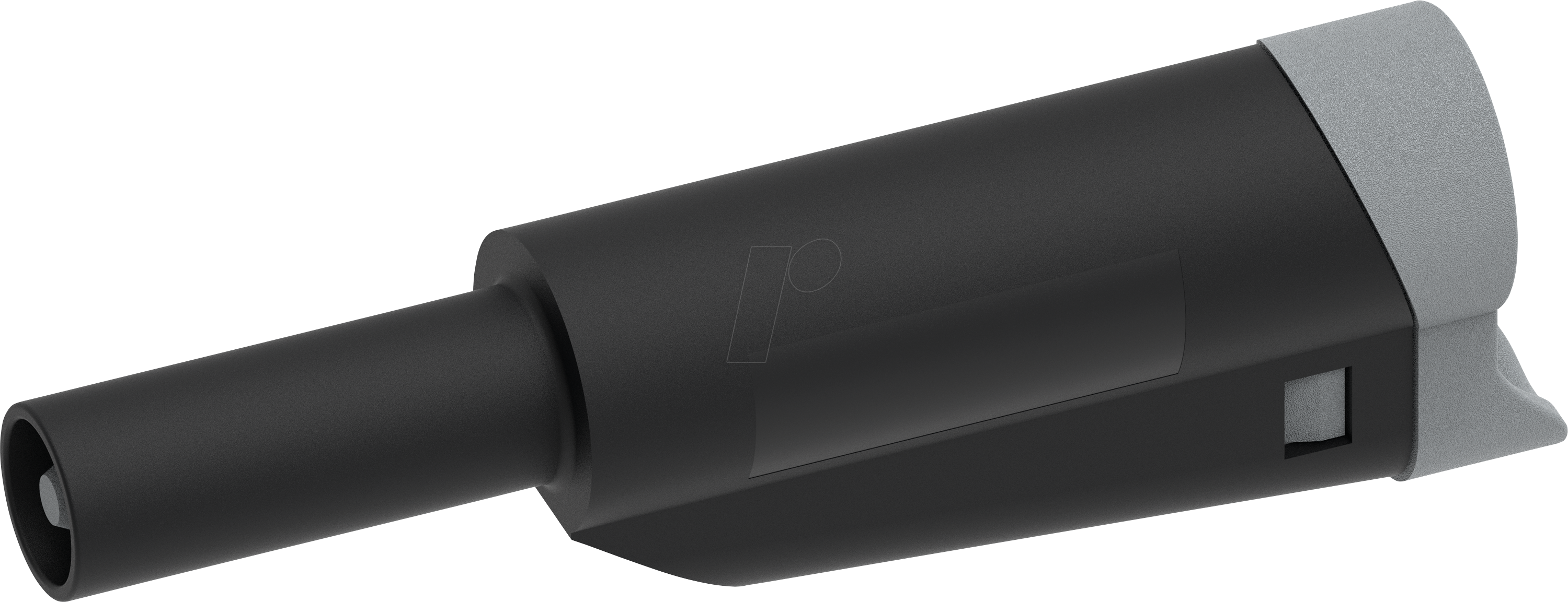 PJP 1076-N - DIY Bananenstecker, 4 mm, stapelbar, schwarz