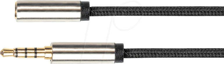 GC-M0237 - Verlängerung, 3,5mm Klinke 4-polig, 1 m
