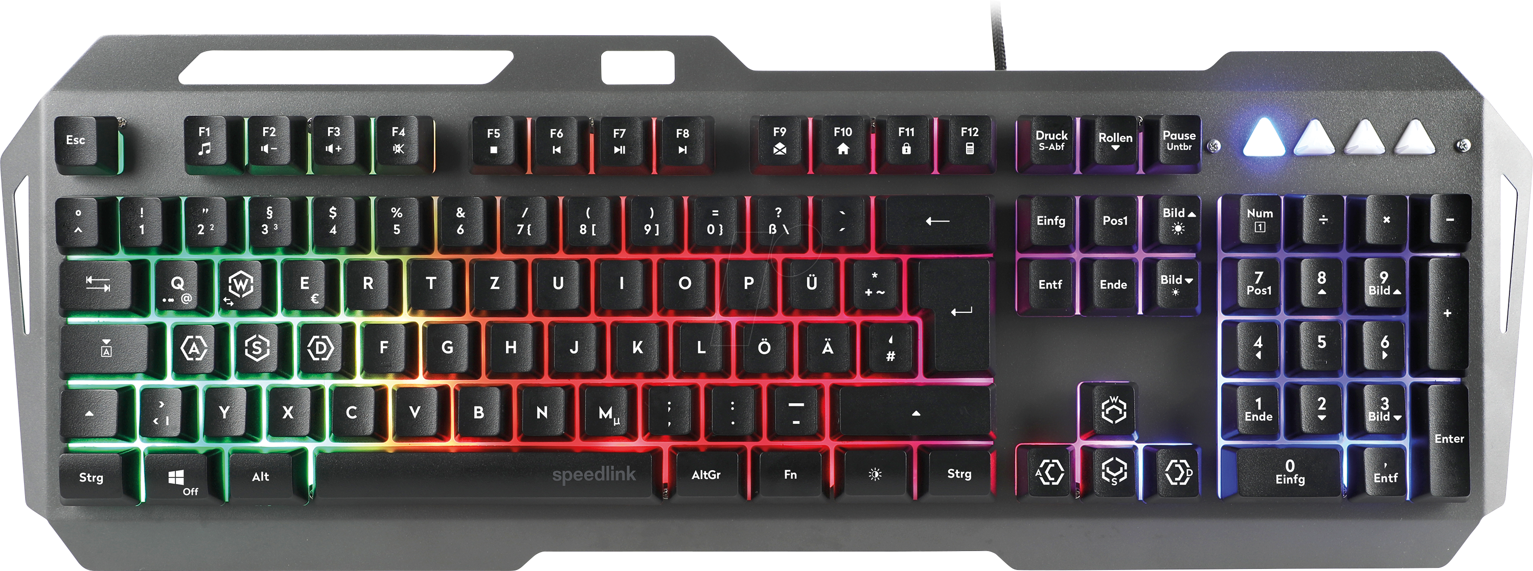 Thumbnail - SL-670006-BK - Gaming-Tastatur, USB, RGB