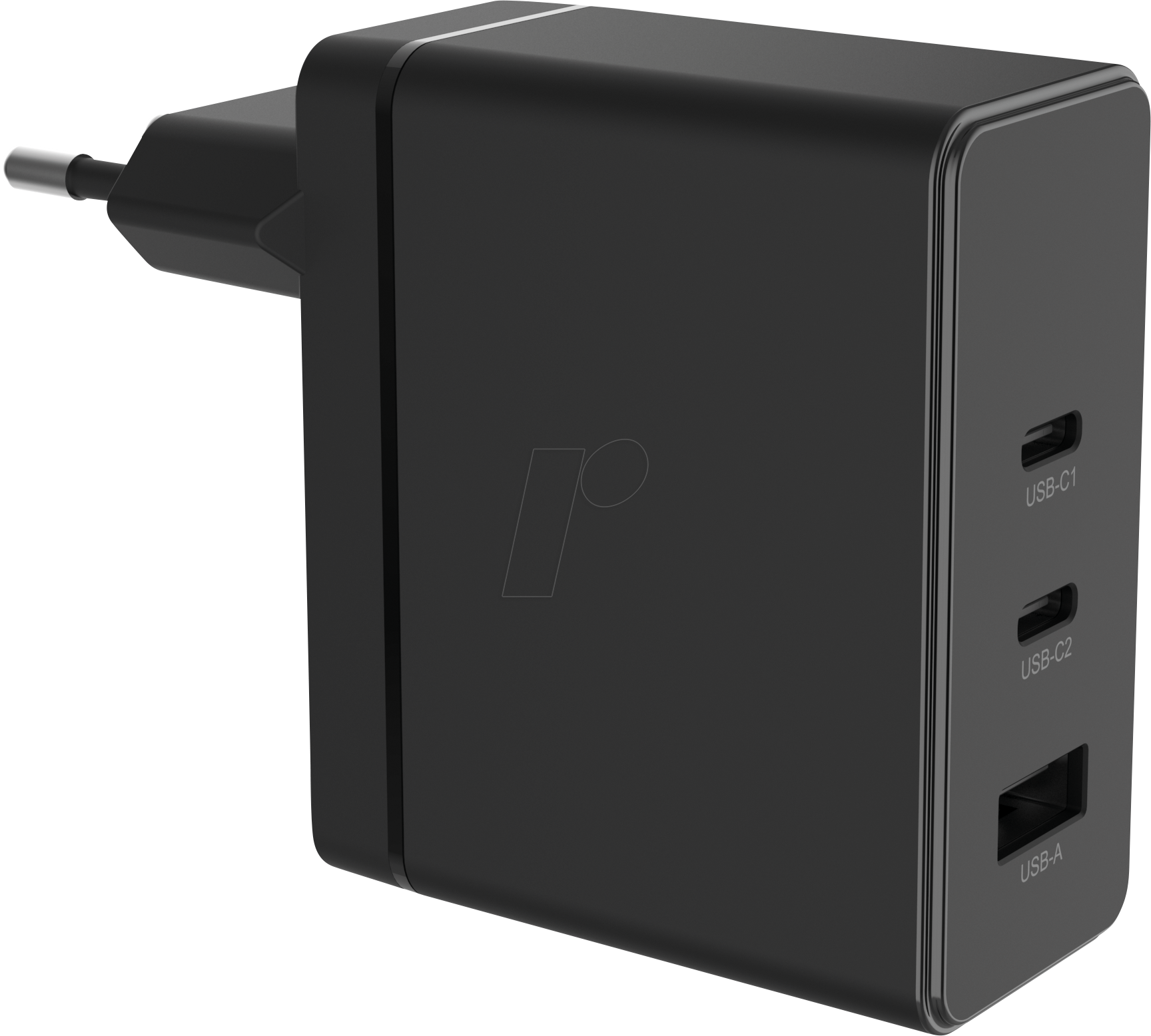 HNP 100EU-2C1A - USB-Ladegerät, 100 W, 1x USB-A, 2 x USB-C, GaN