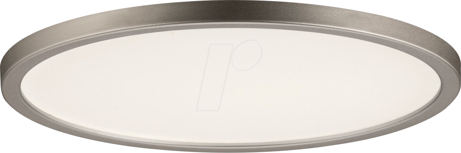 PLM 92935 - LED-Einbaupanel Areo, 12 W, 3000 K, rund, dimmbar, nickel