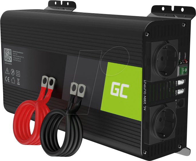 GC INVGC09 - Wechselrichter, Sinuswelle, 12 V, 1000/ 2000 W