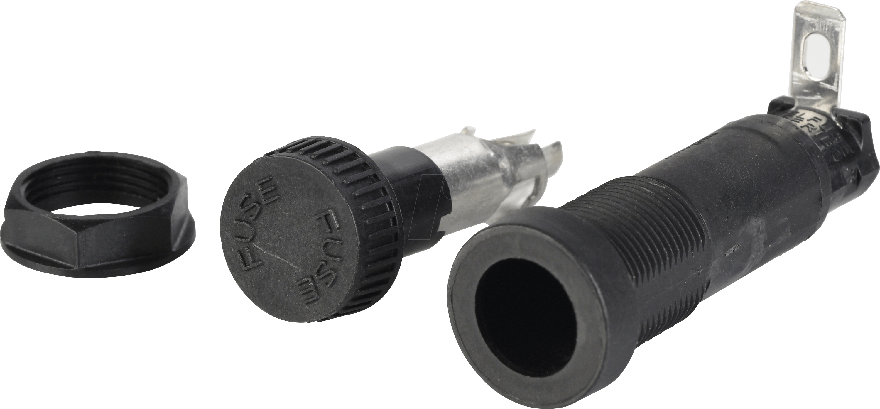 LITT 03455LF1 - Sicherungshalter für 5 x 20 mm, 250 V, 6,3 A, schwarz