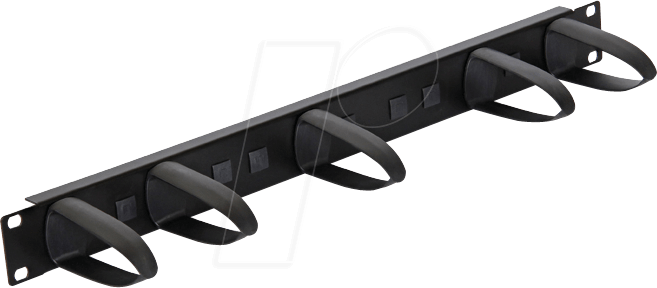 DELOCK 43345 - 19'' 1HE Kabelführungspanel, RAL9005