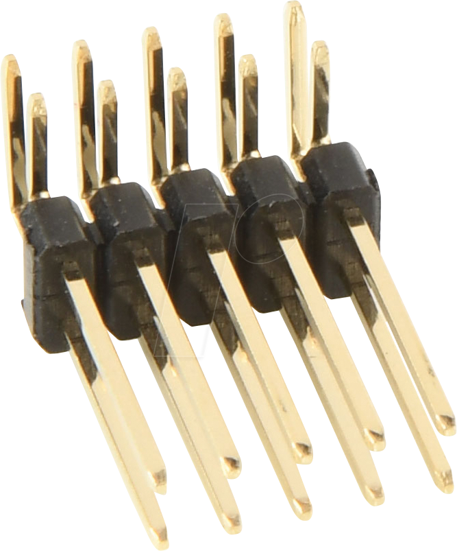 W+P 947-17-010 - Stiftleiste RM 2,54mm, gewinkelt, 2-reihig, 10-polig