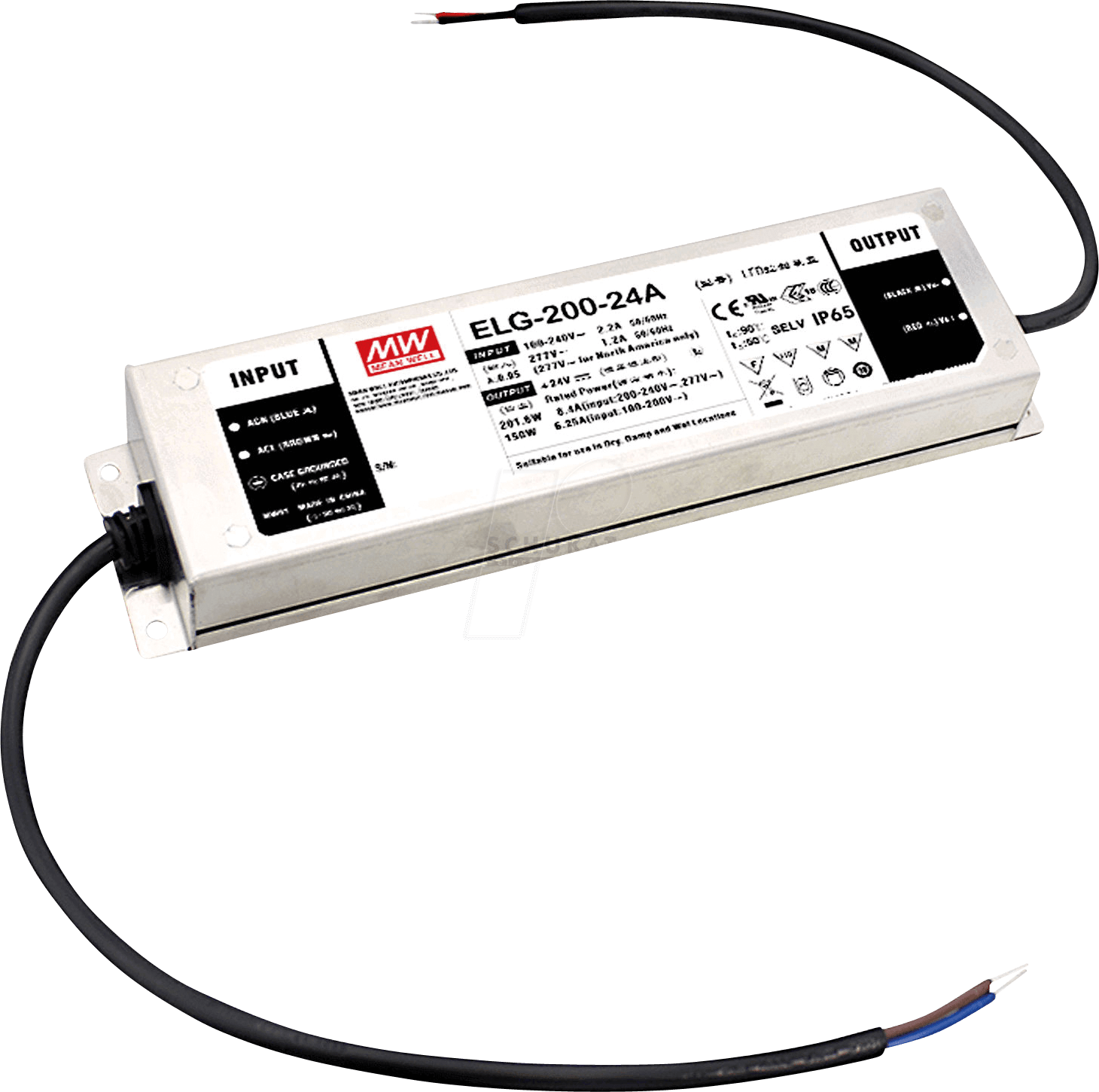 Thumbnail - ELG-200-54AB-3Y - LED-Trafo, 200 W, 54 V DC, 3720 mA, dimmbar, 3-in-1