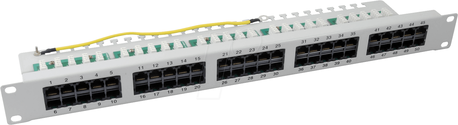 ISDN-PANEL 50 - 19'' ISDN Patchpanel, 50-fach