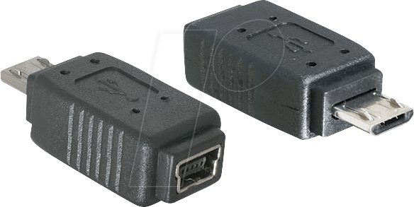 DELOCK 65063 - USB Micro B Stecker auf Mini USB Buchse