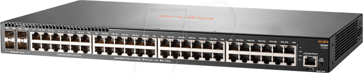 Thumbnail - HP 2930F-48G-SP - Switch, 52-Port, Gigabit Ethernet, 4x SFP+