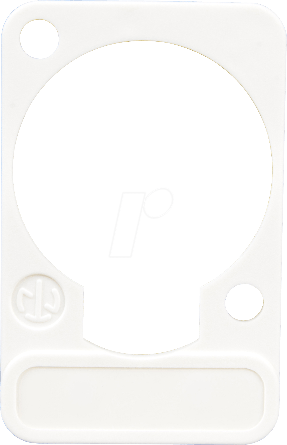 NEUTRIK DSS WS - XLR Beschriftungsplatte, D-Serie, weiss