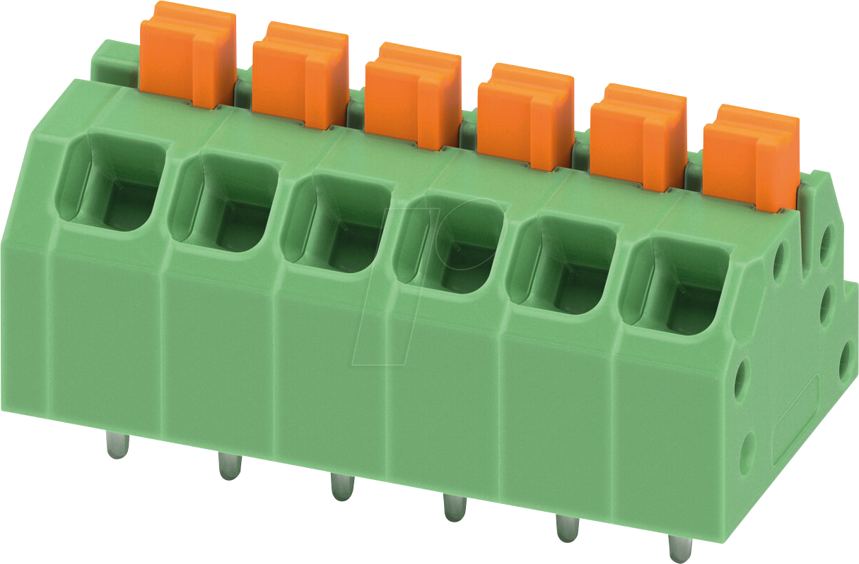 SPTAF 1 6 3,5 EL - Leiterplattenklemme, 6 polig, RM: 3,5 mm, 0,2 - 1,5 mm²