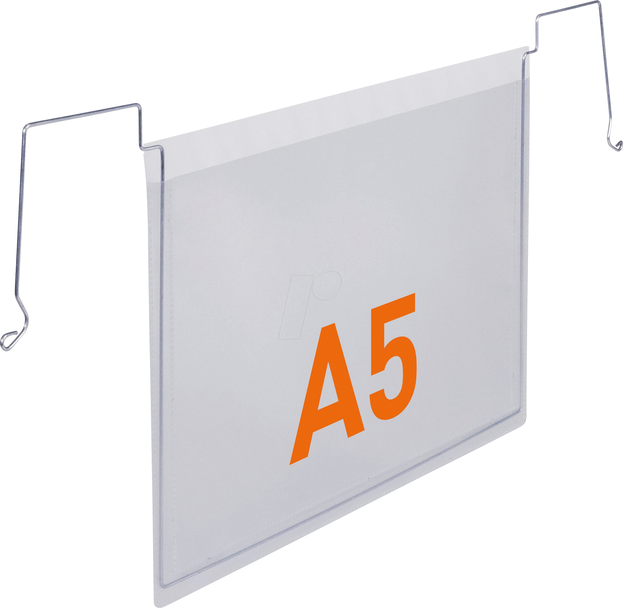 DURABLE 118419 - Drahtbügeltasche, A5, quer, transparent, 50 Stück