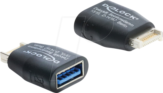 DELOCK 67340 - Adapter USB Typ-E Key B Stecker > USB 5 Gbps Typ-A Buchse
