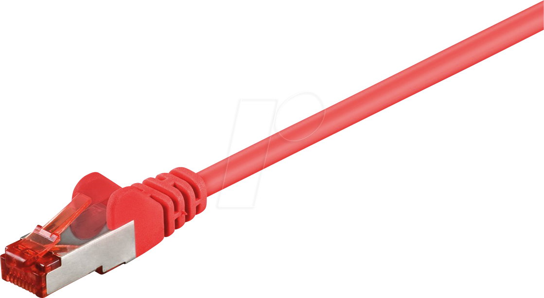 GOOBAY 95497 - Cat.6 S/FTP PiMF Patchkabel, CCA, rot, 2 m
