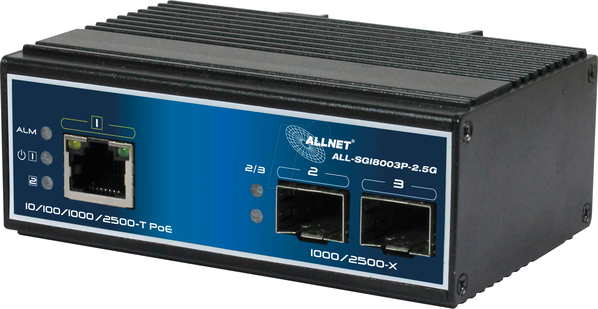 ALLNET ALLSGI800 - Switch, 3-Port, 2,5 Gigabit Ethernet, PoE+++, SFP