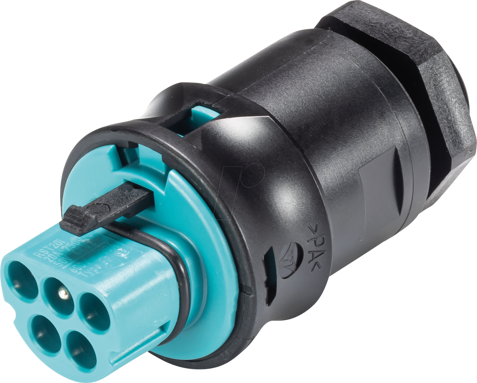 RST20I5 GS3 TB - Geräteanschluss RST Classic 20i5, Stecker türkisblau