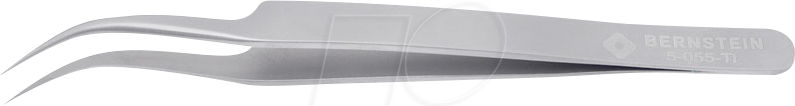 BERN 5 055 TI - Titan-Pinzette, 40° gebogen, sehr spitz, 125 mm