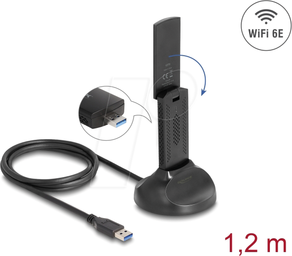 DELOCK 12773 - WLAN-Adapter, USB, 1775 MBit/s