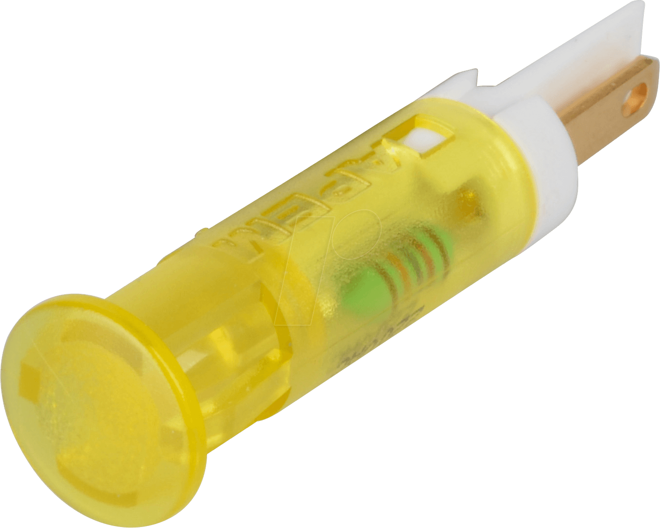 APM QS81 HY220 - LED-Signalleuchte, gelb, 220 V, Ø 8 mm, rund, FASTON