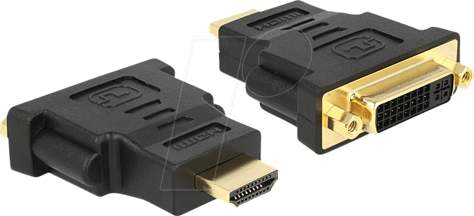 DELOCK 65467 - HDMI Adapter, HDMI-A Stecker auf DVI 24+5 Buchse
