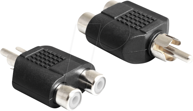 DELOCK 84499 - Cinch Stecker auf 2x Cinch Buchse