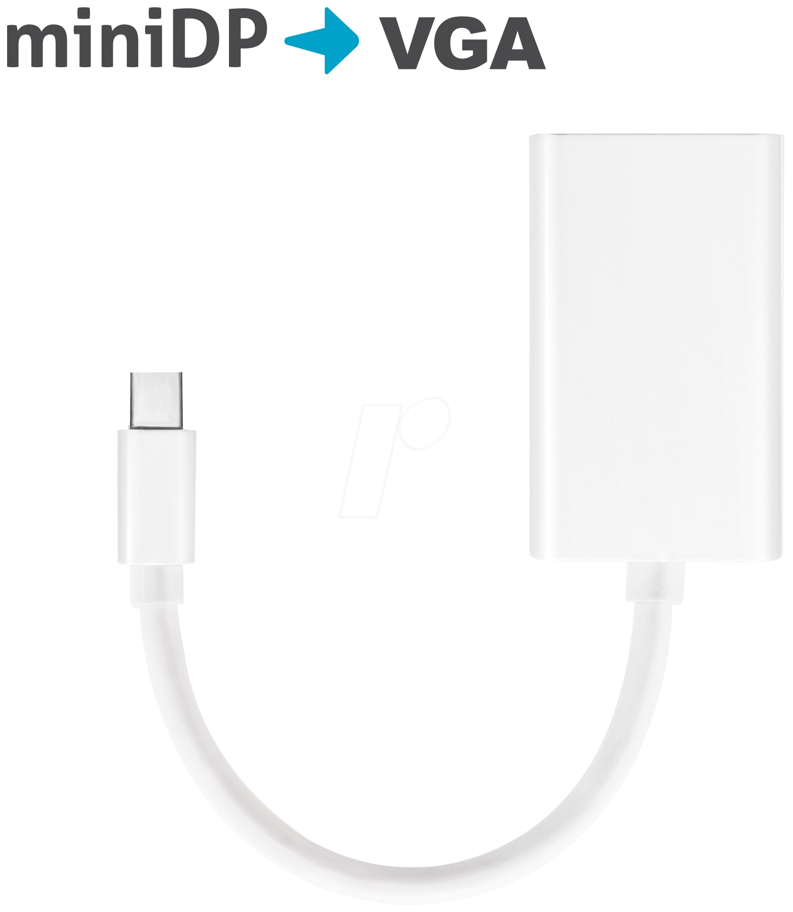 PURE IS030 - DisplayPort Adapter, Mini DP Stecker auf VGA Buchse