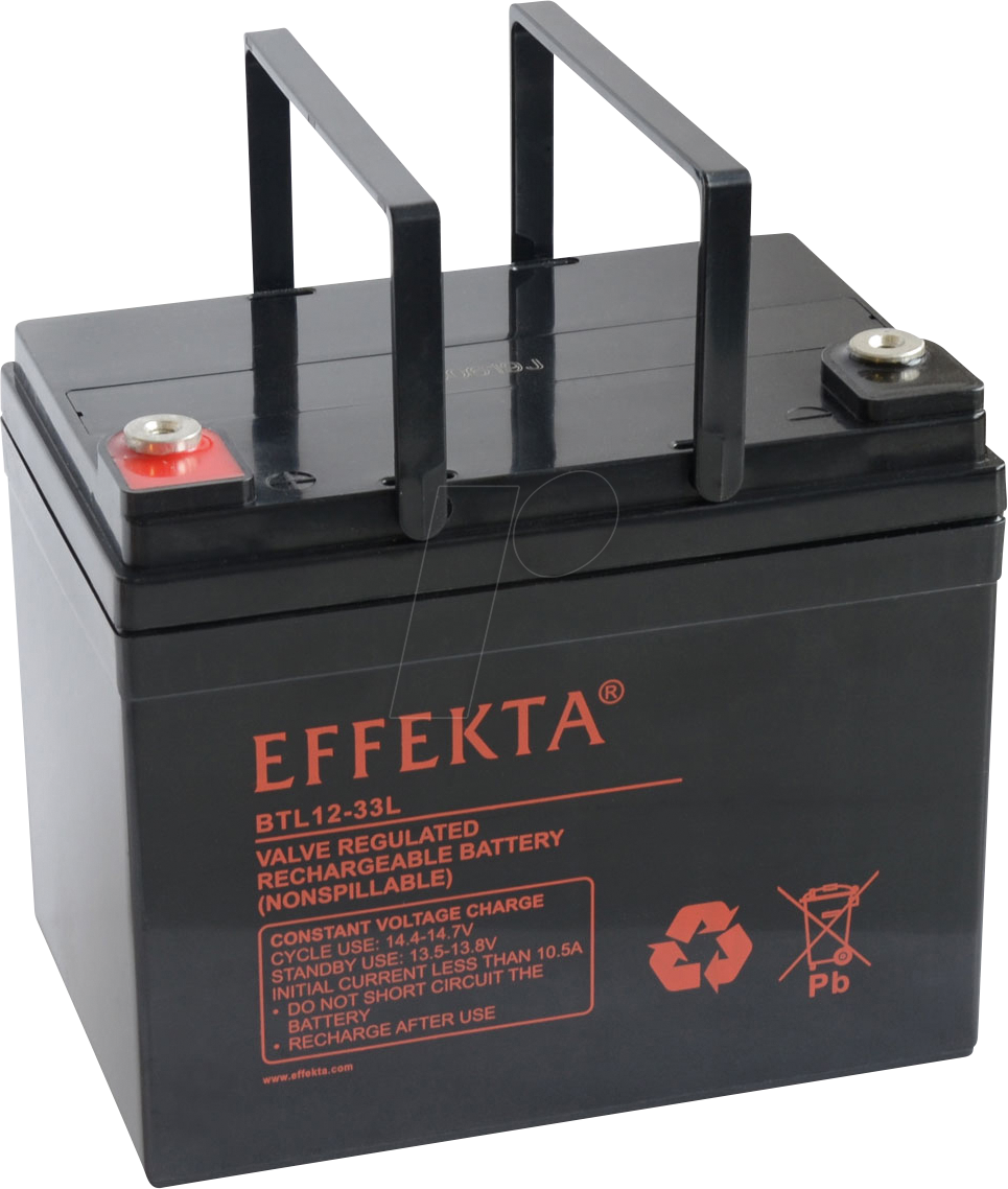 EFKTA BTL12-33L - Blei-Vlies-Akku, AGM, 12V, 33 Ah