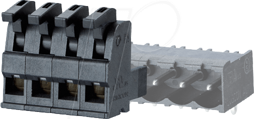 ASP 03 5 - Federkraftklemme, steckbar, 3-pol, RM 5,00