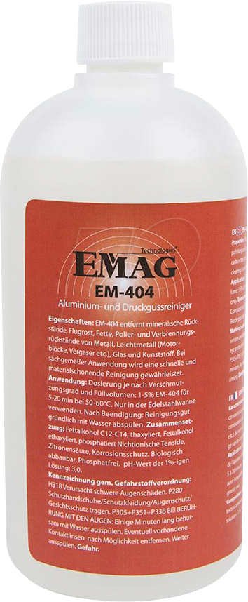 EMAG EM404 - Ultraschall-Reinigungskonzentrat, für Aluminium und Druckguss, 5