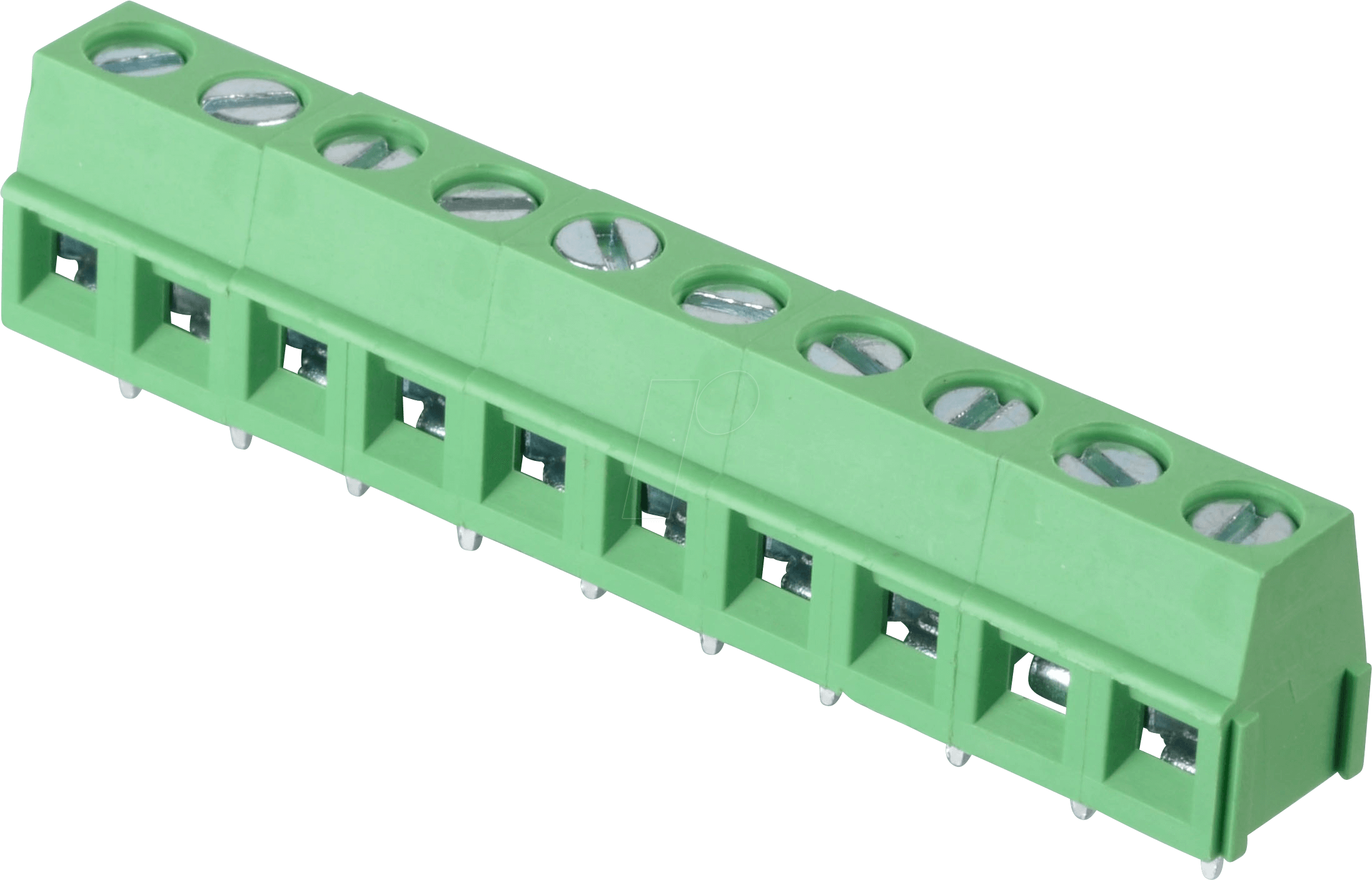 CTB0502-10 - Lötbare Schraubklemme - 10-pol, RM 5 mm, 90°