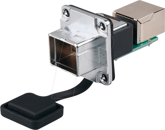 Thumbnail - GC IC06-R302 - RJ45 Kupplung + PCB-Platine, RJ45 Buchse beidseitig, Metall
