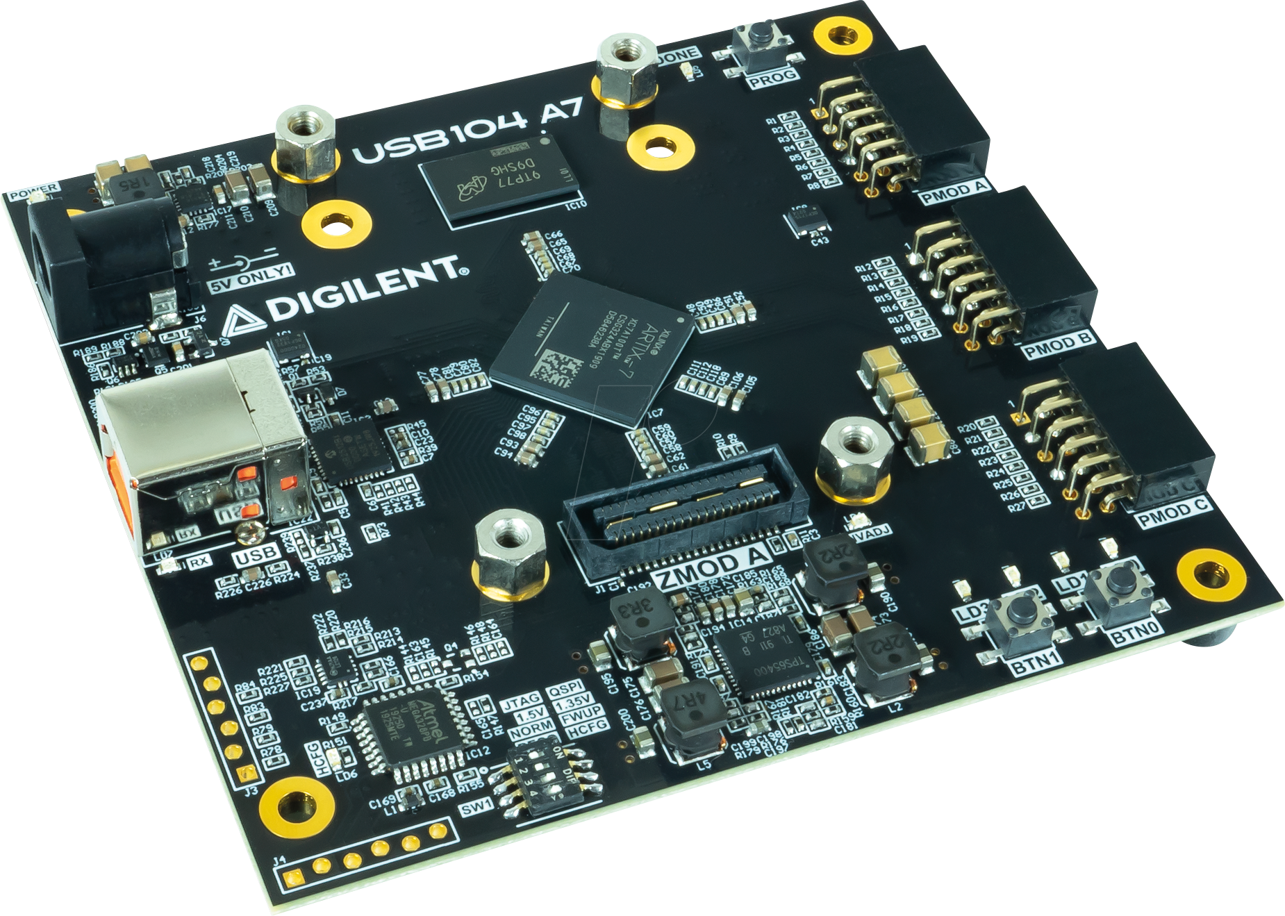 DIGIL 410-398 - USB104 A7: Artix-7 FPGA Entwicklungsboard mit SYZYGY-Erweiterung