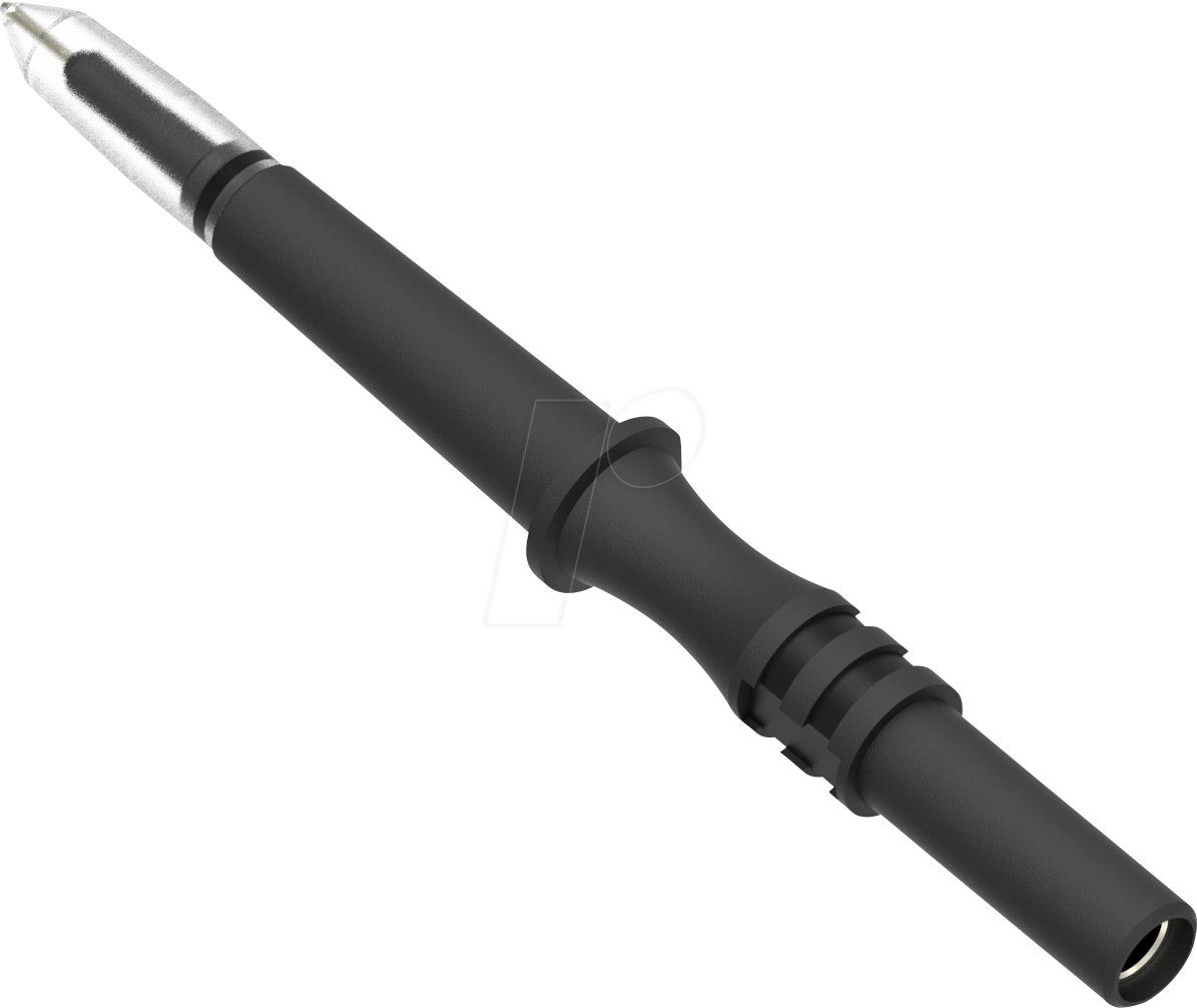 PJP 464-IEC-SW - Prüfspitze 0,7 mm, mit 4 mm Anschluss, schwarz