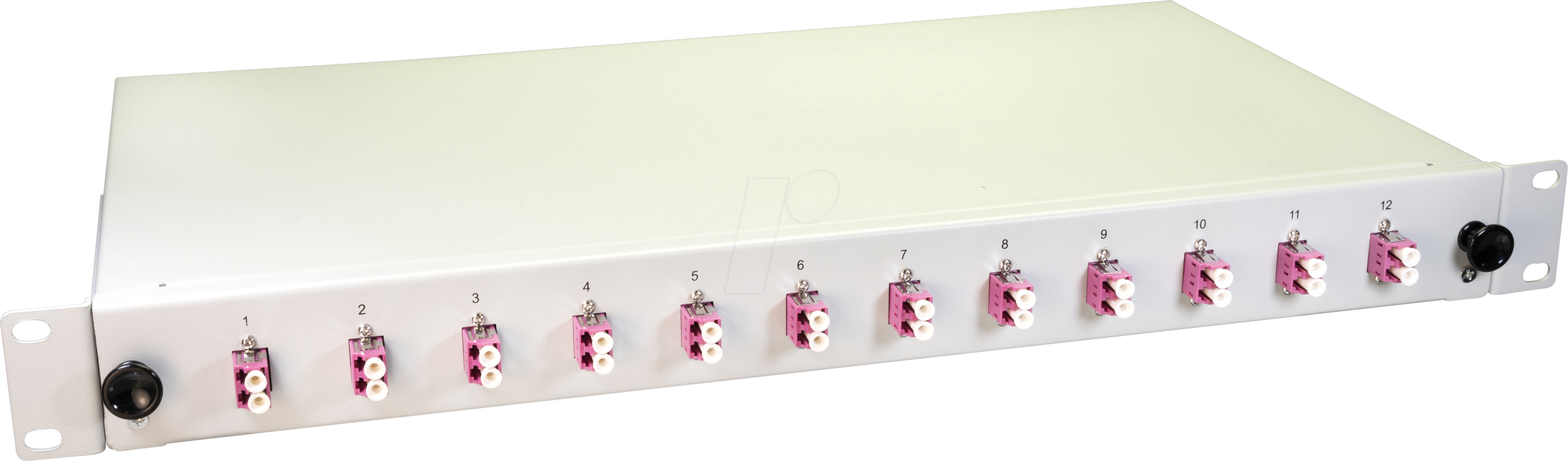 LW 24G50OM4DLC - 19'' LWL Spleißbox, 12x LC Duplex OM4, 1HE