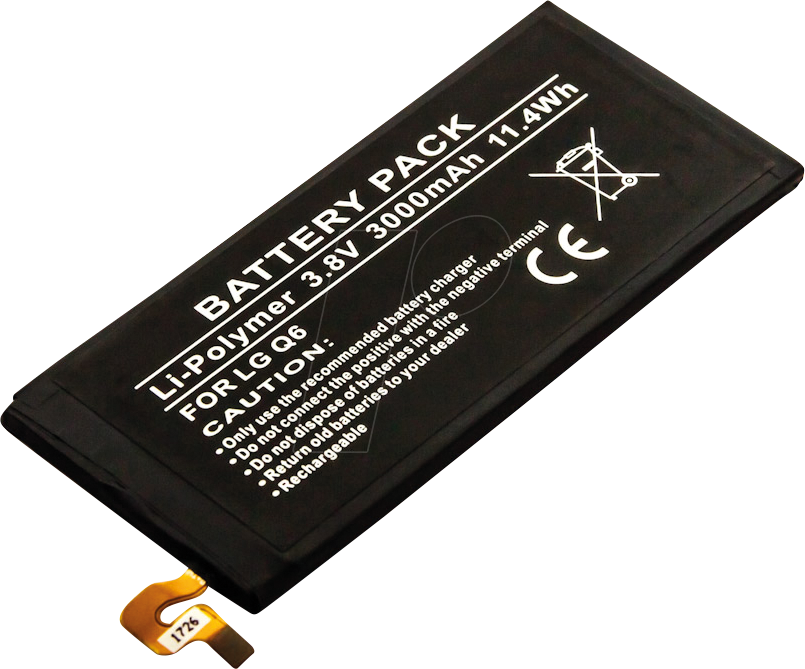 AKKU 13371 - Smartphone-Akku für LG-Geräte, Li-Po, 3000 mAh